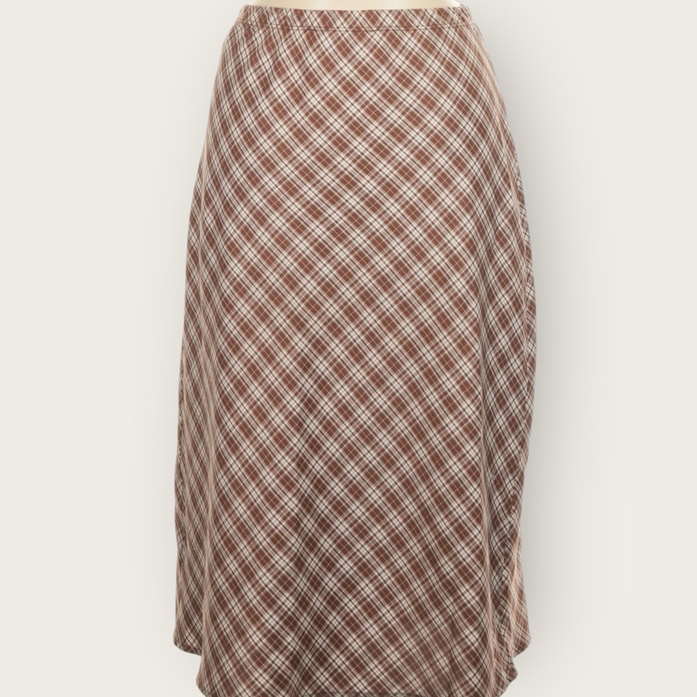 LISA SAYS GAH Sandy Midi Skirt in Hazelnut Plaid | M - Picture 6 of 13